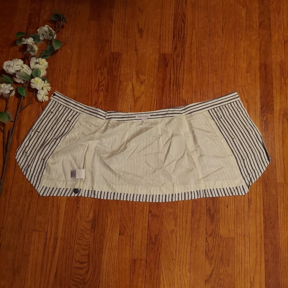 BCBGeneration Striped Double Breasted Mini Wrap Skirt NWOT - Picture 6 of 13
